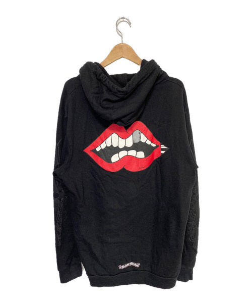 CHROME HEARTS（クロムハーツ）CHROME HEARTS (クロムハーツ) プルオーバーパーカー ブラック サイズ:XXLの古着・服飾アイテム