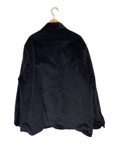 GUCCI（グッチ）GUCCI (グッチ) ストレッチコーデュロイパディングシャツ ネイビー サイズ:50の古着・服飾アイテム