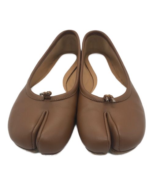 Maison Margiela 22（メゾンマルジェラ）Maison Margiela 22 (メゾン マルジェラ 22) Tabiフラットシューズ ブラウン サイズ:36の古着・服飾アイテム