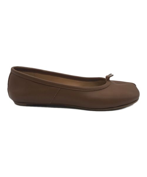 Maison Margiela 22（メゾンマルジェラ）Maison Margiela 22 (メゾン マルジェラ 22) Tabiフラットシューズ ブラウン サイズ:36の古着・服飾アイテム