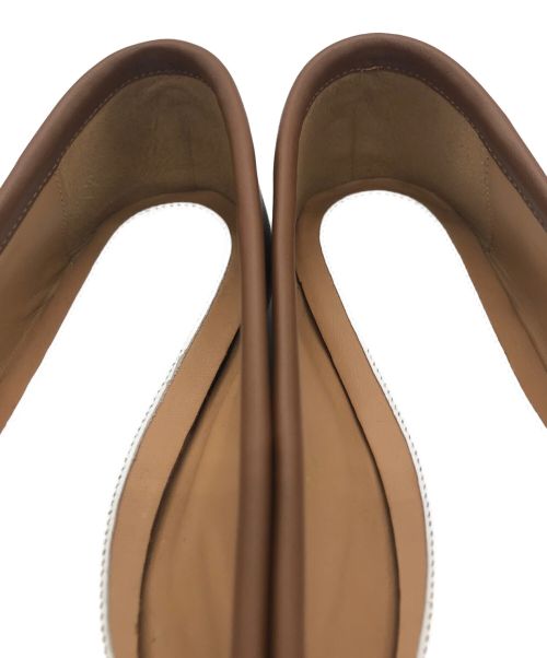Maison Margiela 22（メゾンマルジェラ）Maison Margiela 22 (メゾン マルジェラ 22) Tabiフラットシューズ ブラウン サイズ:36の古着・服飾アイテム