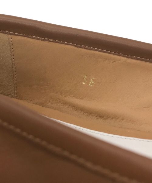 Maison Margiela 22（メゾンマルジェラ）Maison Margiela 22 (メゾン マルジェラ 22) Tabiフラットシューズ ブラウン サイズ:36の古着・服飾アイテム