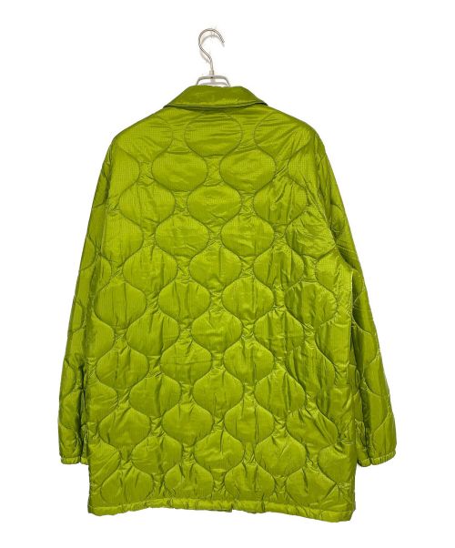 GUCCI（グッチ）GUCCI (グッチ) シェブロンストライプ中綿入ジャケット 黄緑 サイズ:50の古着・服飾アイテム