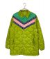 GUCCI（グッチ）の古着「シェブロンストライプ中綿入ジャケット」｜黄緑
