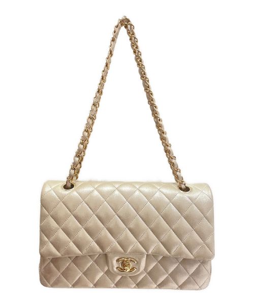 CHANEL（シャネル）CHANEL (シャネル) ダブルフラップマトラッセ シャンパンゴールド サイズ:25の古着・服飾アイテム