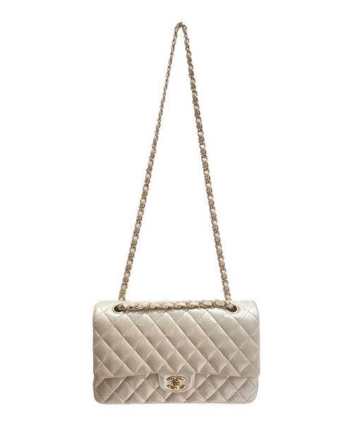 CHANEL（シャネル）CHANEL (シャネル) ダブルフラップマトラッセ シャンパンゴールド サイズ:25の古着・服飾アイテム