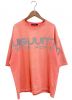 LOUIS VUITTON（ルイ ヴィトン）の古着「オーバーサイズリフレクトTシャツ」｜ピンク