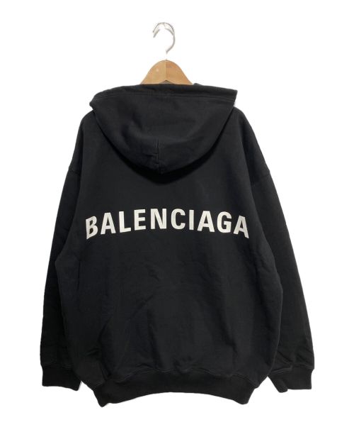 BALENCIAGA（バレンシアガ）BALENCIAGA (バレンシアガ) BACK LOGO HOODIE ブラック サイズ:XLの古着・服飾アイテム