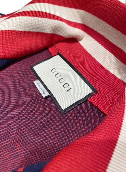 GUCCI（グッチ）GUCCI (グッチ) GGジャガードテクニカルジャージブルゾン ネイビー サイズ:XSの古着・服飾アイテム