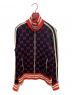 GUCCI（グッチ）の古着「GGジャガードテクニカルジャージブルゾン」｜ネイビー