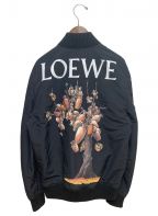 LOEWEロエベ）の古着「バックプリントボンバージャケット」｜ブラック
