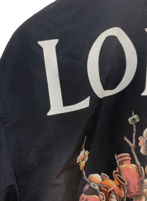 LOEWE（ロエベ）LOEWE (ロエベ) バックプリントボンバージャケット ブラック サイズ:42の古着・服飾アイテム