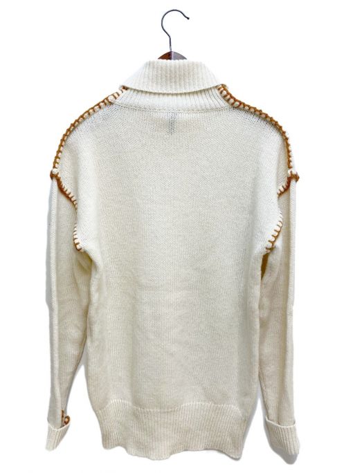 LOEWE（ロエベ）LOEWE (ロエベ) タートルネックニット オフホワイト サイズ:Sの古着・服飾アイテム