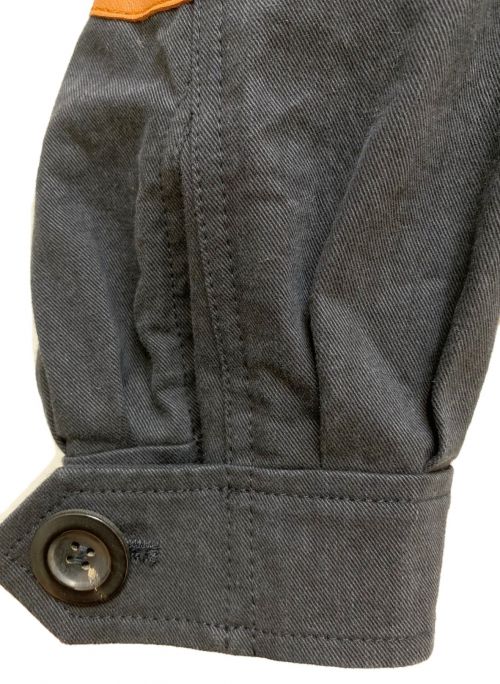 LOEWE（ロエベ）LOEWE (ロエベ) エルボーパッチジャケット ブラック サイズ:32の古着・服飾アイテム