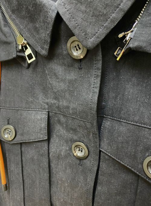 LOEWE（ロエベ）LOEWE (ロエベ) エルボーパッチジャケット ブラック サイズ:32の古着・服飾アイテム