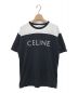 CELINE（セリーヌ）の古着「21SS スタッズ付ルーズTシャツ」｜ホワイト×ブラック