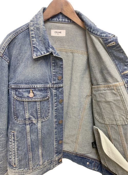 CELINE（セリーヌ）CELINE (セリーヌ) トラッカージャケット インディゴ サイズ:Ｌの古着・服飾アイテム