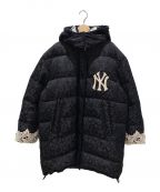 GUCCIグッチ）の古着「ヤンキースレースダウンコート」｜ブラック