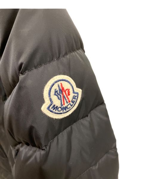 MONCLER（モンクレール）MONCLER (モンクレール) AMIOT ライダース ダウンブルゾン ブラックの古着・服飾アイテム