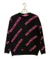 BALENCIAGA（バレンシアガ）の古着「ALL OVER LOGO KNIT」｜ブラック
