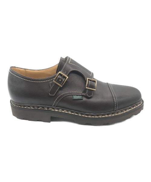 PARABOOT（パラブーツ）PARABOOT (パラブーツ) ダブルモンクストラップシューズ ブラウン サイズ: 7 1/2の古着・服飾アイテム