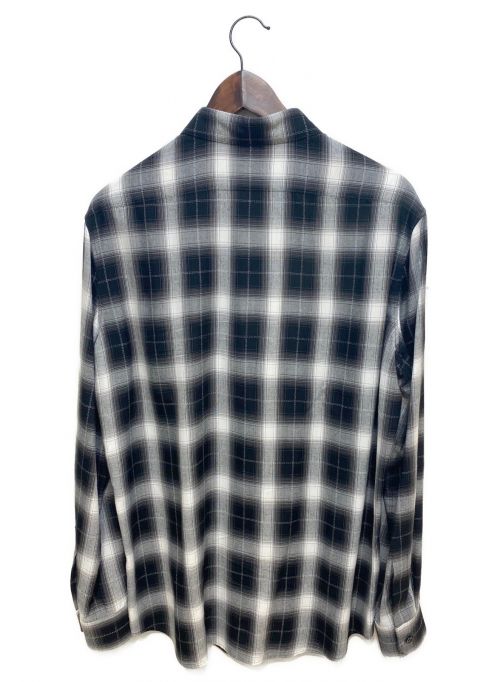 CELINE（セリーヌ）CELINE (セリーヌ) 20SS クラシックフィットチェックシャツ ブラック×グレー サイズ:XLの古着・服飾アイテム
