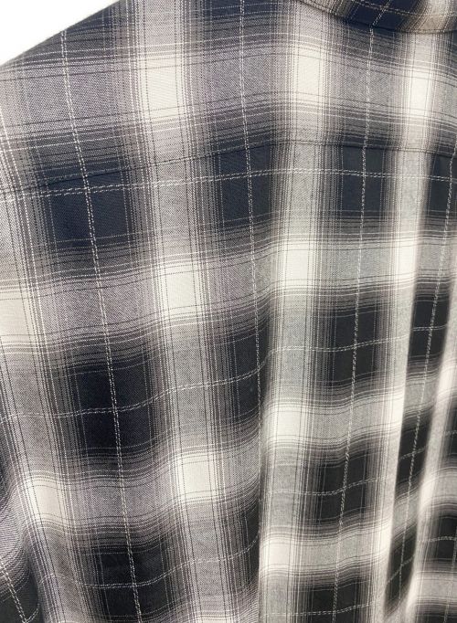 CELINE（セリーヌ）CELINE (セリーヌ) 20SS クラシックフィットチェックシャツ ブラック×グレー サイズ:XLの古着・服飾アイテム