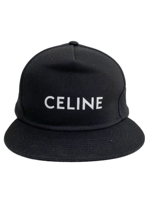 CELINE（セリーヌ）CELINE (セリーヌ) ロゴキャップ ブラック サイズ:Mの古着・服飾アイテム