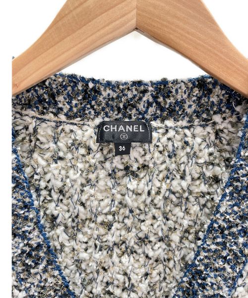 CHANEL（シャネル）CHANEL (シャネル) ツイードニットカーディガン サイズ:36の古着・服飾アイテム