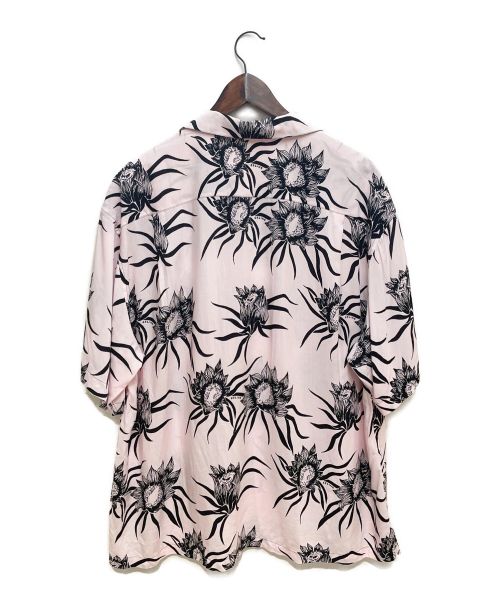 CELINE（セリーヌ）CELINE (セリーヌ) 21SS ルーズ ハワイアンシャツ / プリント入りビスコース ピンク サイズ:38の古着・服飾アイテム