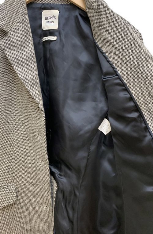 HERMES（エルメス）HERMES (エルメス) セットアップスーツ ブラック×グレー サイズ:40の古着・服飾アイテム