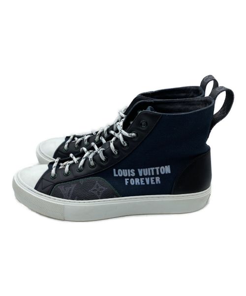 LOUIS VUITTON（ルイ ヴィトン）LOUIS VUITTON (ルイ ヴィトン) TATTOO FOREVER BOOTS SNEAKER ブラック サイズ:7の古着・服飾アイテム