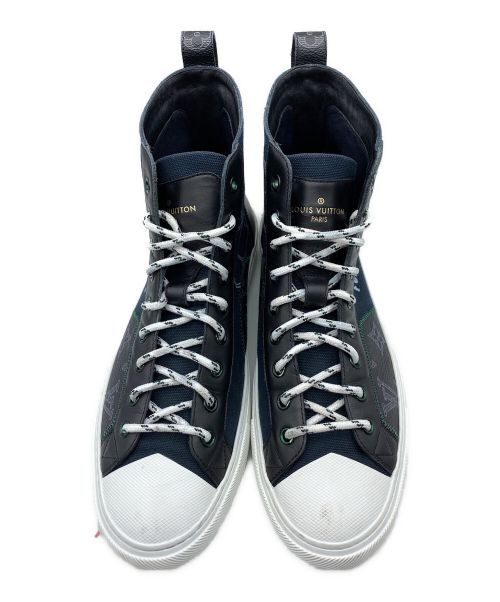 LOUIS VUITTON（ルイ ヴィトン）LOUIS VUITTON (ルイ ヴィトン) TATTOO FOREVER BOOTS SNEAKER ブラック サイズ:7の古着・服飾アイテム