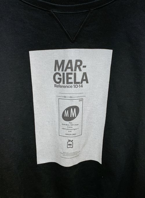 Maison Margiela（メゾンマルジェラ）Maison Margiela (メゾンマルジェラ) オーバーサイズスウェットシャツ ブラック サイズ:48の古着・服飾アイテム