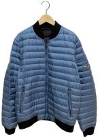 PRADAプラダ）の古着「ロゴプレートダウンブルゾン」｜ブルー