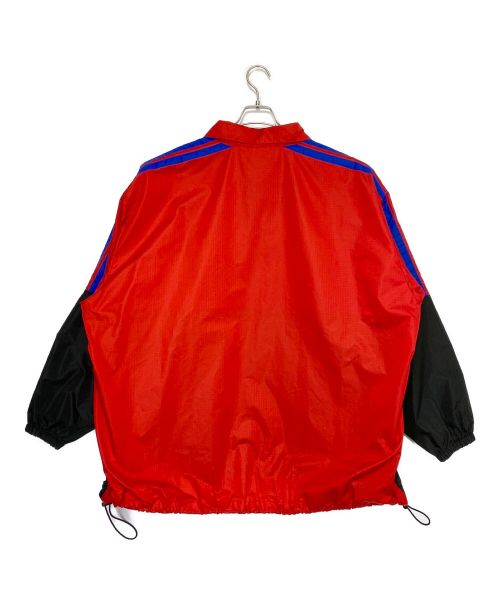 BALENCIAGA（バレンシアガ）BALENCIAGA (バレンシアガ) ナイロントラックジャケット レッド×ブラック サイズ:50の古着・服飾アイテム