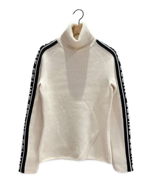 CELINE（セリーヌ）CELINE (セリーヌ) カシミヤタートルネックニット ホワイト サイズ:Mの古着・服飾アイテム