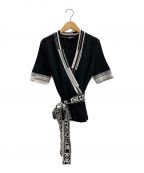 CHANELシャネル）の古着「カシミヤカシュクールニット」｜ブラック