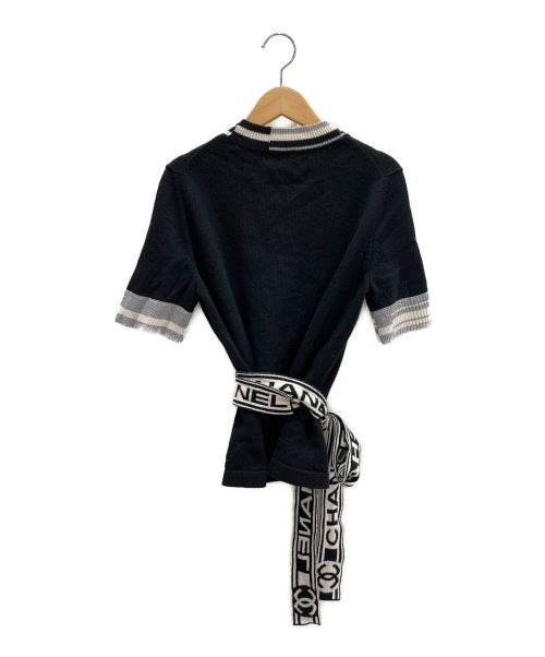 CHANEL（シャネル）CHANEL (シャネル) カシミヤカシュクールニット ブラック サイズ:38の古着・服飾アイテム