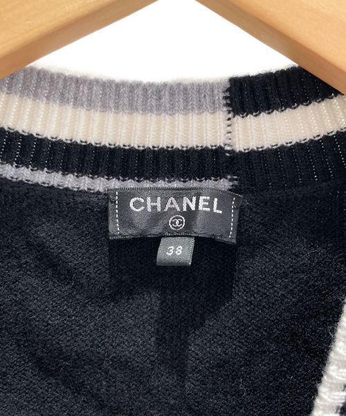 CHANEL（シャネル）CHANEL (シャネル) カシミヤカシュクールニット ブラック サイズ:38の古着・服飾アイテム