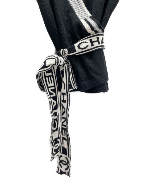 CHANEL（シャネル）CHANEL (シャネル) カシミヤカシュクールニット ブラック サイズ:38の古着・服飾アイテム