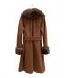 MaxMara (マックスマーラ) フォックス＆ミンクファー付キャメルコート ブラウン サイズ:36：148000円