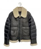 MONCLERモンクレール）の古着「ムートンダウンジャケット」｜ブラック