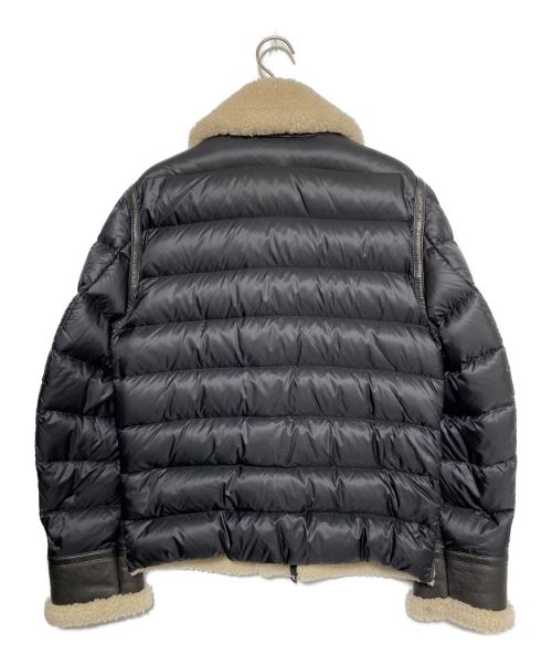 MONCLER（モンクレール）MONCLER (モンクレール) ムートンダウンジャケット ブラック サイズ:1の古着・服飾アイテム