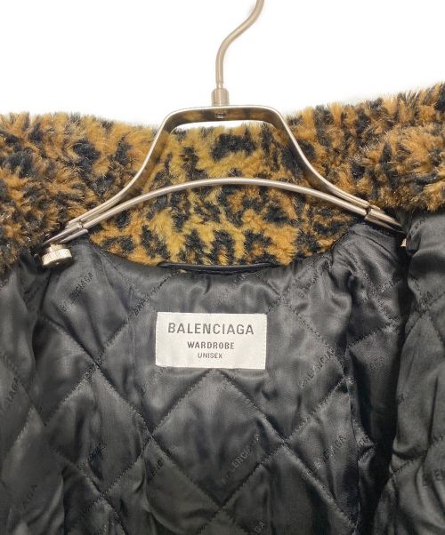 BALENCIAGA（バレンシアガ）BALENCIAGA (バレンシアガ) Leo Fake Fur Zip Up Jacket ブラウン サイズ:34の古着・服飾アイテム
