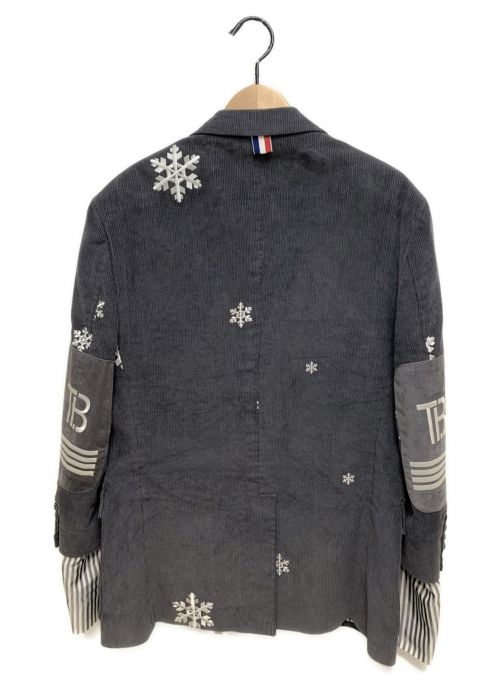 Thom Browne（トムブラウン）Thom Browne (トムブラウン) エンブロイダリーテーラードジャケット グレー サイズ:1の古着・服飾アイテム