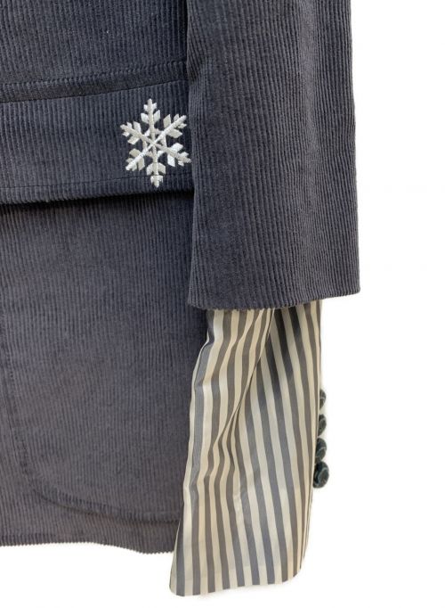 Thom Browne（トムブラウン）Thom Browne (トムブラウン) エンブロイダリーテーラードジャケット グレー サイズ:1の古着・服飾アイテム