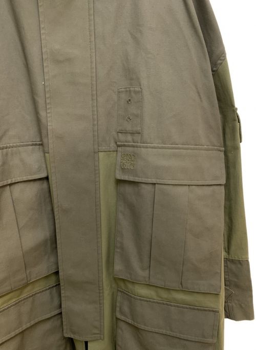 LOEWE（ロエベ）LOEWE (ロエベ) パッチポケットコート オリーブ サイズ:48の古着・服飾アイテム