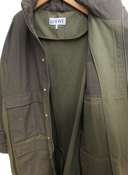 LOEWE（ロエベ）LOEWE (ロエベ) パッチポケットコート オリーブ サイズ:48の古着・服飾アイテム