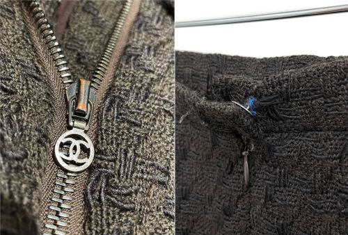 CHANEL（シャネル）CHANEL (シャネル) セットアップスーツ ブラウン サイズ:38の古着・服飾アイテム